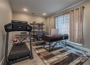 Fitness Equipment, Home Office, Interior, Recessed Lighting