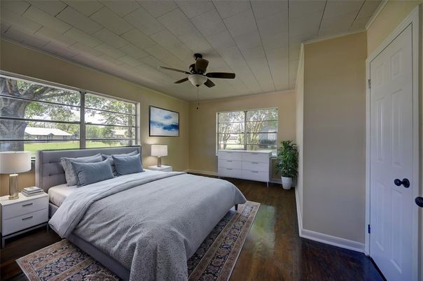 Bedroom, Interior, Wood Texture Flooring