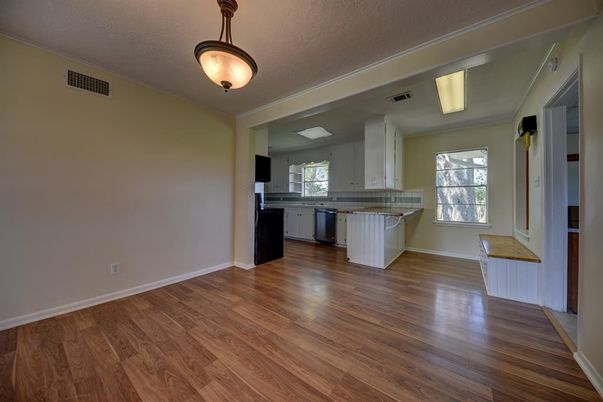 Interior, Kitchen, Wood Texture Flooring