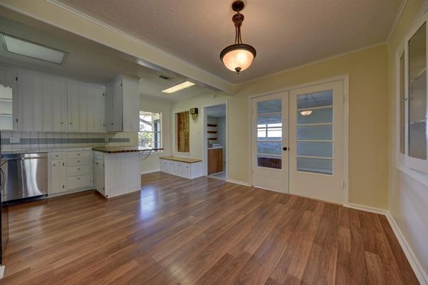 Interior, Kitchen, Wood Texture Flooring