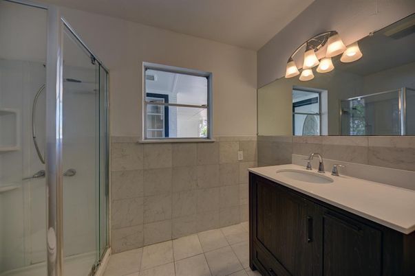 Bathroom, Glass Shower, Interior, Marble Walls