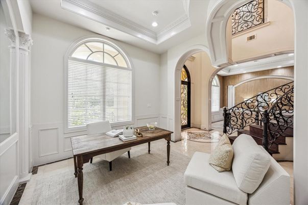 Home Office, Interior, Recessed Lighting