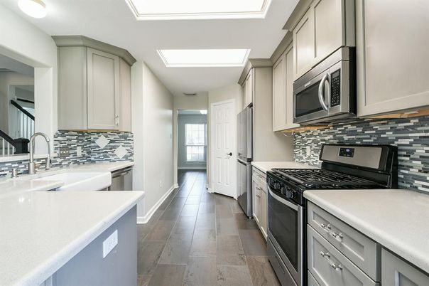 Interior, Kitchen, Wood Texture Flooring