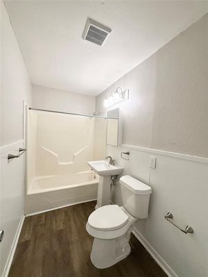 Bathroom, Interior, Wood Texture Flooring