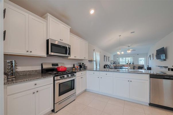Interior, Kitchen, Pendant Lights, Recessed Lighting, Stainless Steel Appliances
