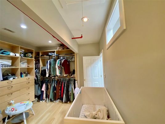 Interior, Recessed Lighting, Walk-in Closets, Wood Texture Flooring
