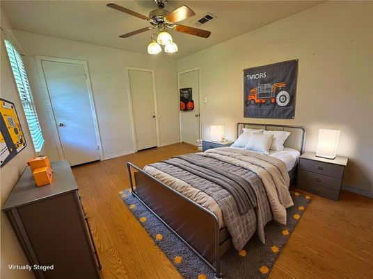 Bedroom, Interior, Wood Texture Flooring