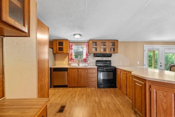 Interior, Kitchen, Wood Texture Flooring
