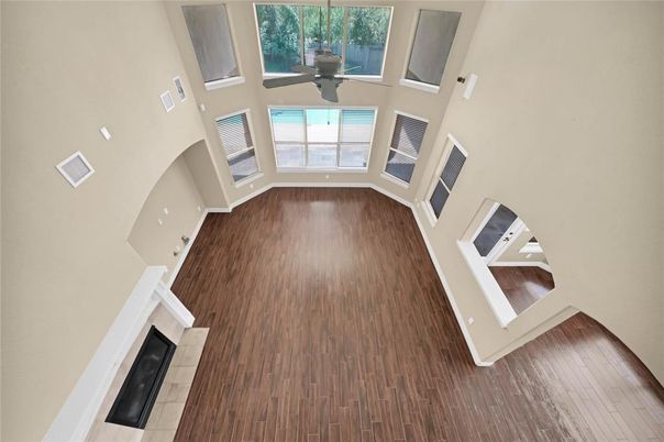 Fireplace, Interior, Wood Texture Flooring