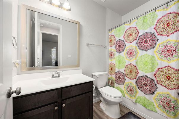 Bathroom, Interior, Wood Texture Flooring