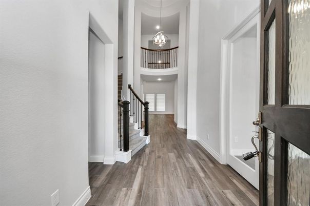 Chandelier, Interior, Pendant Lights, Recessed Lighting, Wood Texture Flooring