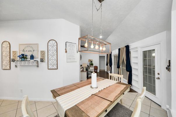 Dining room, Interior, Pendant Lights
