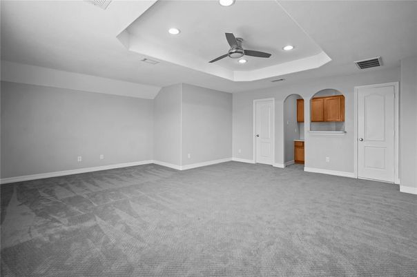 Empty room, Interior, Recessed Lighting