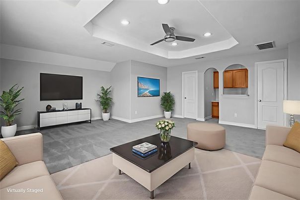 Interior, Living room, Recessed Lighting