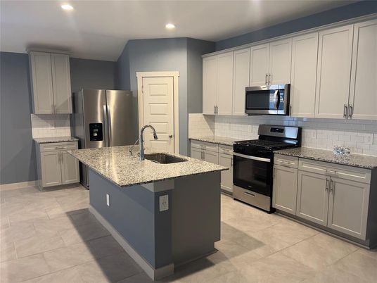 Interior, Kitchen, Recessed Lighting, Stainless Steel Appliances