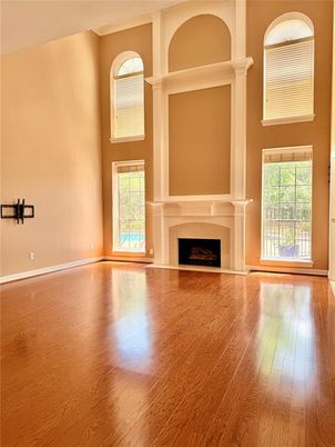 Empty room, Fireplace, Interior, Wood Texture Flooring