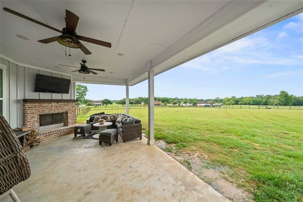Backyard, Exterior, Fireplace