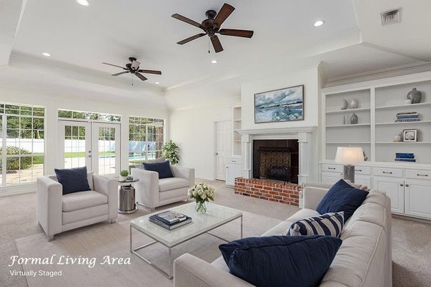 Fireplace, Interior, Living room, Recessed Lighting