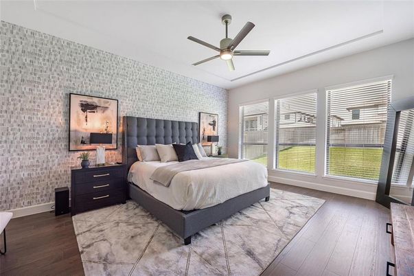Bedroom, Interior, Wood Texture Flooring