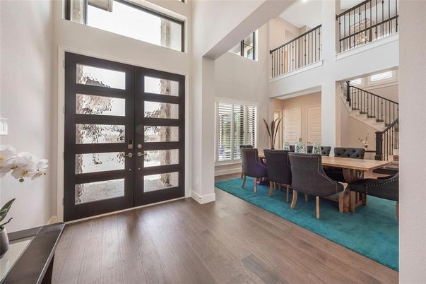 Dining room, Interior, Wood Texture Flooring