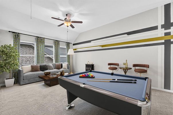 Billiard Table, Game Room, Interior, Living room