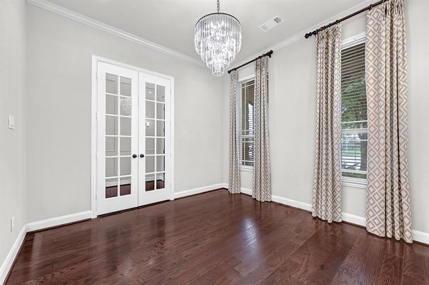 Chandelier, Empty room, Interior, Wood Texture Flooring