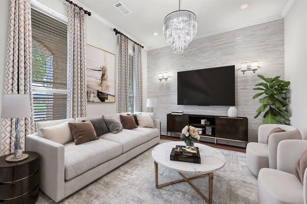Chandelier, Interior, Living room, Recessed Lighting