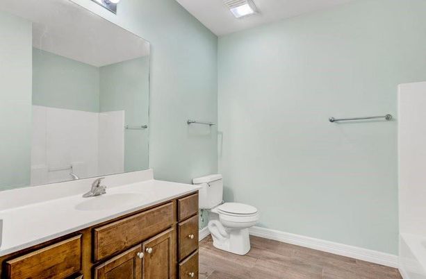 Bathroom, Interior, Wood Texture Flooring