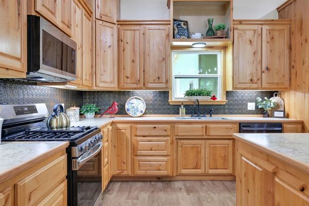 Interior, Kitchen, Wood Texture Flooring