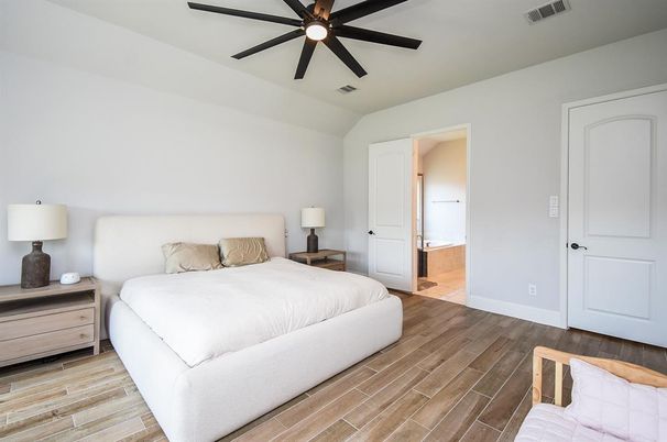 Bedroom, Interior, Wood Texture Flooring