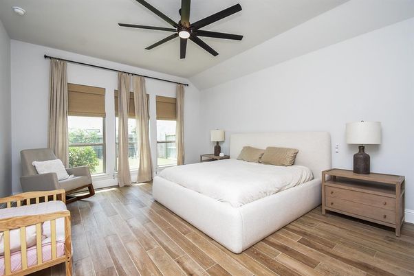 Bedroom, Interior, Wood Texture Flooring