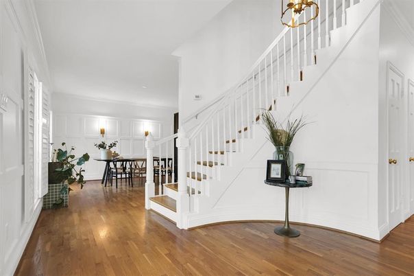Dining room, Interior, Wood Texture Flooring