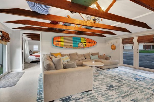 Interior, Living room, Wooden Beams