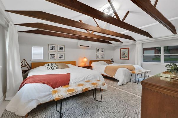 Bedroom, Interior, Wooden Beams