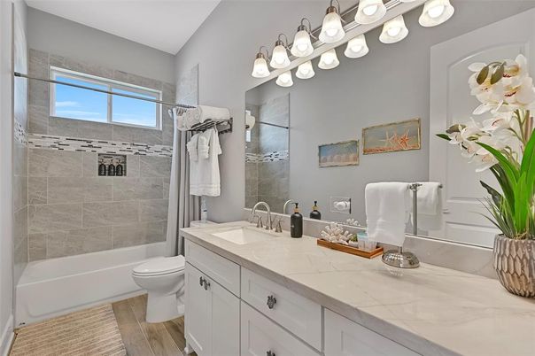 Bathroom, Dual Sink Vanities, Interior, Wood Texture Flooring