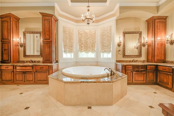 Bathroom, Chandelier, Dual Sink Vanities, Interior