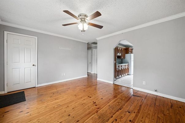 Empty room, Interior, Kitchen, Wood Texture Flooring
