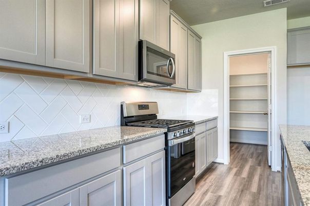 Interior, Kitchen, Wood Texture Flooring