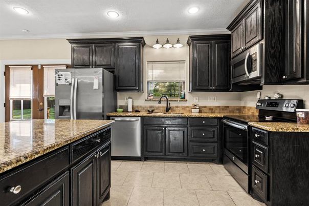 Interior, Kitchen, Recessed Lighting, Stainless Steel Appliances