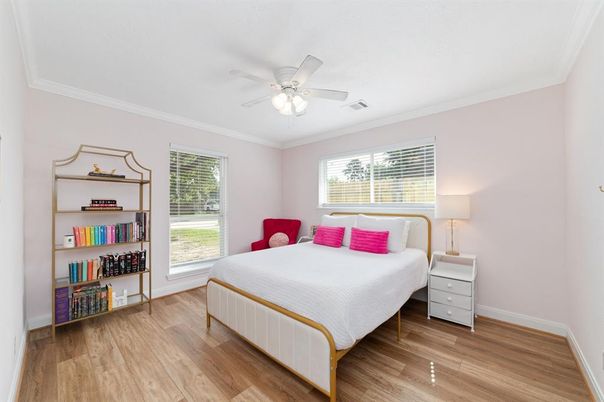 Bedroom, Interior, Wood Texture Flooring