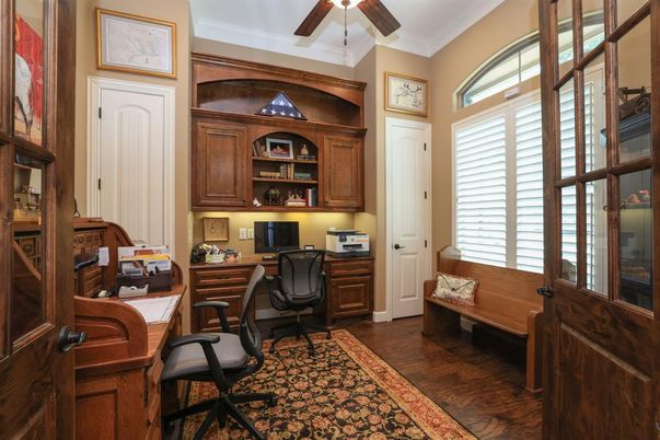 Home Office, Interior, Wood Texture Flooring