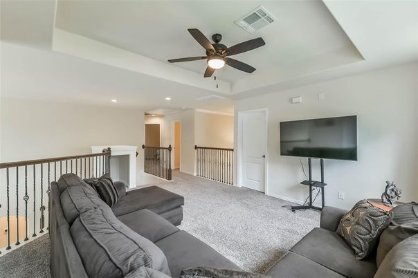Interior, Living room, Recessed Lighting