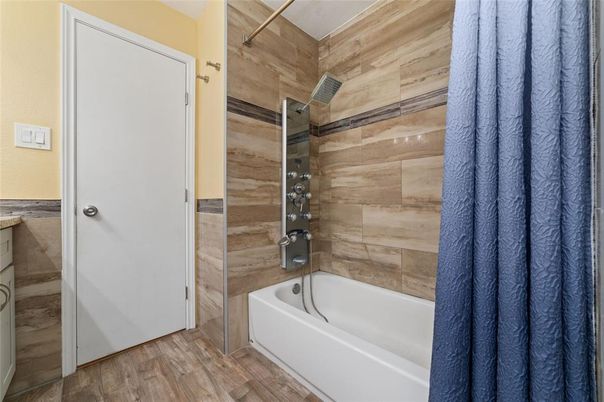 Bathroom, Interior, Wood Texture Flooring, Wooden Walls
