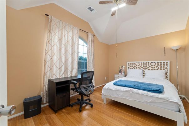 Bedroom, Home Office, Interior, Wood Texture Flooring