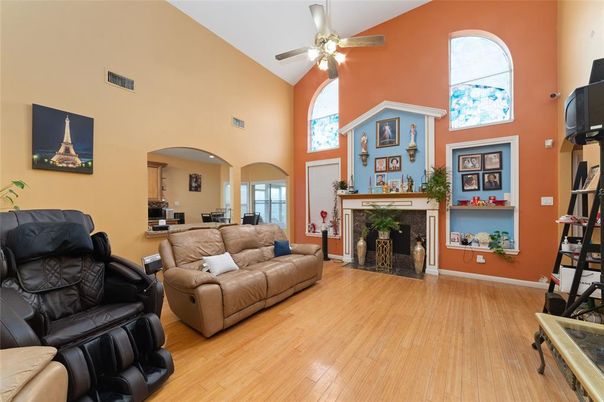 Fireplace, Interior, Living room, Wood Texture Flooring