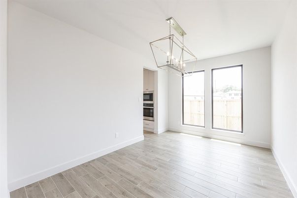Chandelier, Empty room, Interior, Pendant Lights, Wood Texture Flooring
