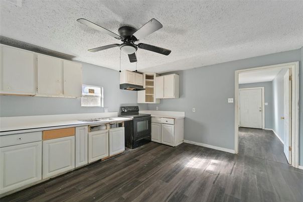 Interior, Kitchen, Wood Texture Flooring