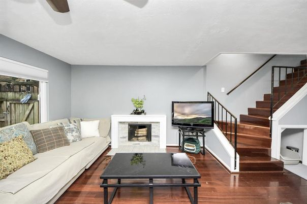 Fireplace, Interior, Living room, Wood Texture Flooring