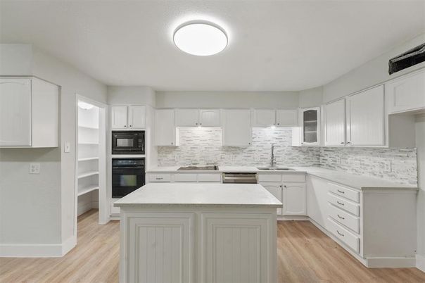 Interior, Kitchen, Wood Texture Flooring