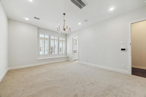 Chandelier, Empty room, Interior, Recessed Lighting